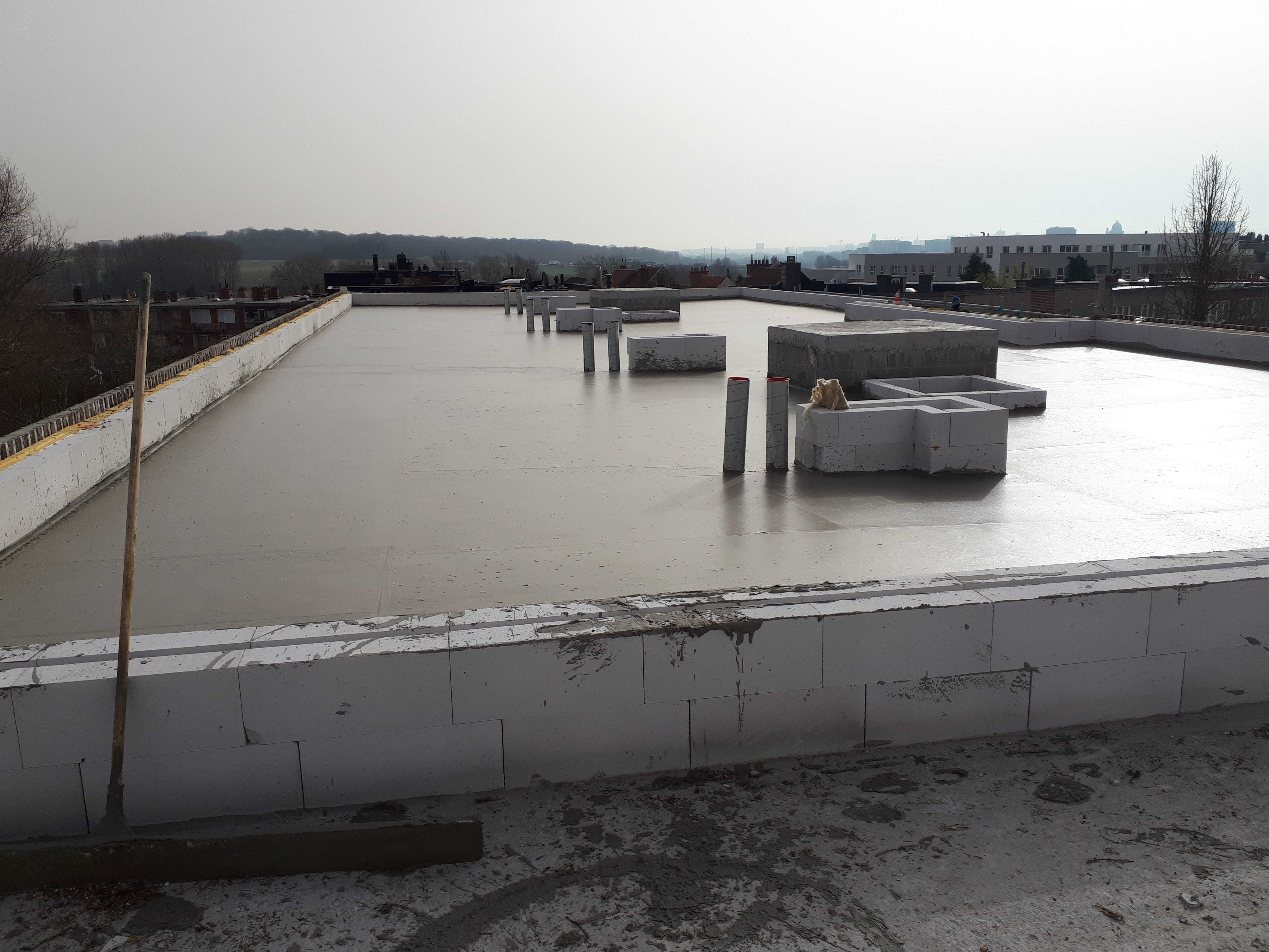 “850 S 1,5N” geplaatst met 1,5 cm/m helling